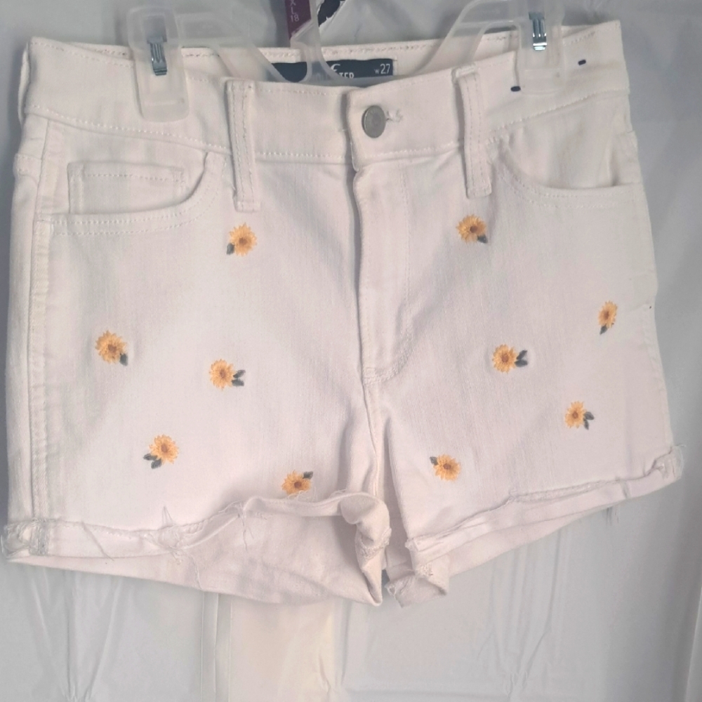 Hollister Floral Embroidered Women's Shorts Size 27